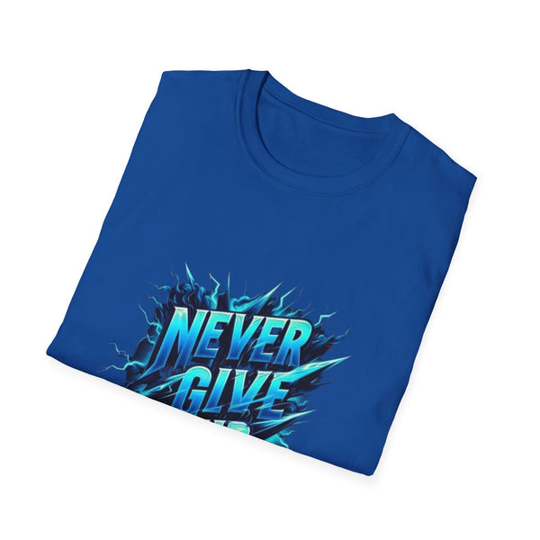 Motivational Unisex T-Shirt - 'Never Give Up' Inspirational Tee