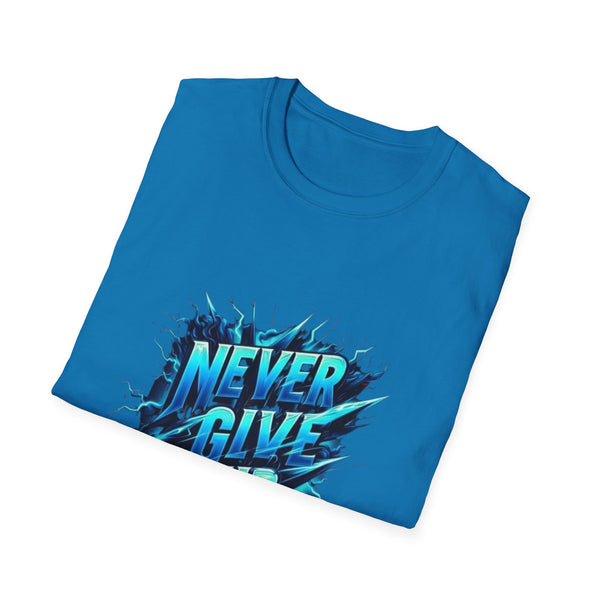 Motivational Unisex T-Shirt - 'Never Give Up' Inspirational Tee