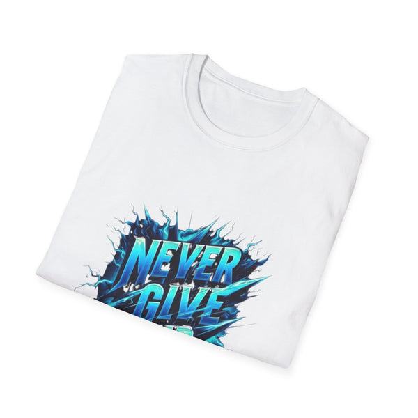 Motivational Unisex T-Shirt - 'Never Give Up' Inspirational Tee