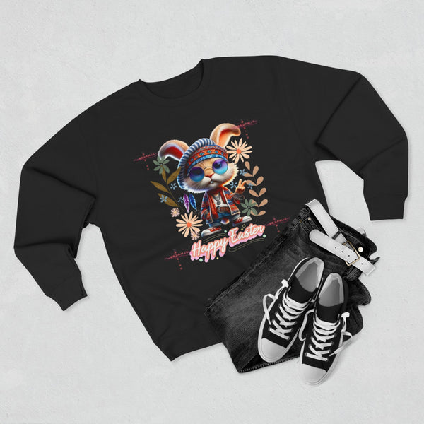 Cute Easter Bunny Unisex Crewneck Sweatshirt - Cozy Spring Apparel