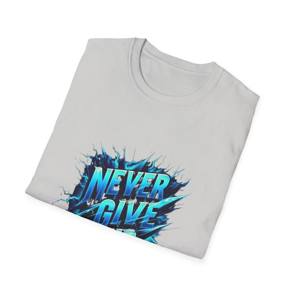Motivational Unisex T-Shirt - 'Never Give Up' Inspirational Tee