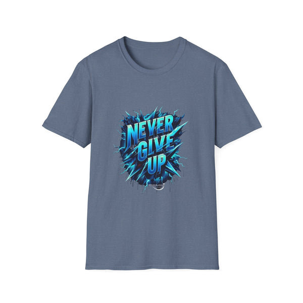 Motivational Unisex T-Shirt - 'Never Give Up' Inspirational Tee
