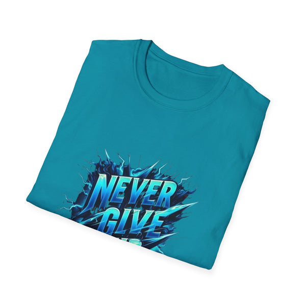Motivational Unisex T-Shirt - 'Never Give Up' Inspirational Tee