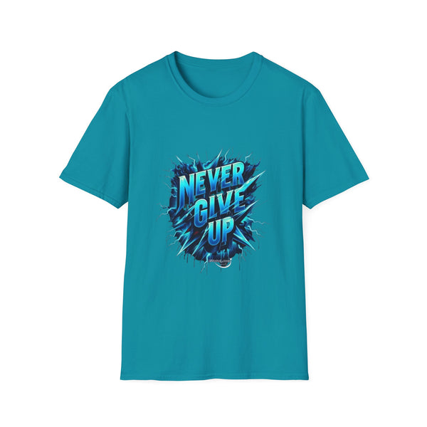 Motivational Unisex T-Shirt - 'Never Give Up' Inspirational Tee