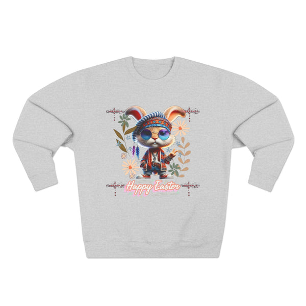 Cute Easter Bunny Unisex Crewneck Sweatshirt - Cozy Spring Apparel