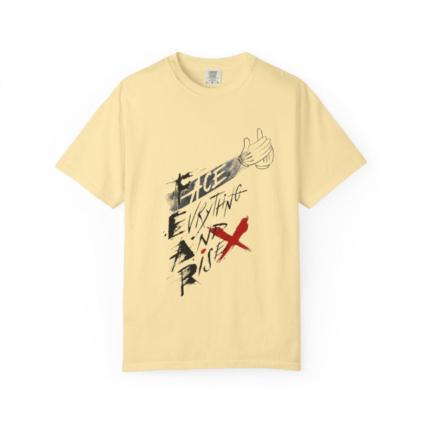 Face Everything and Rise T-shirt | Motivational Graphic Tee, Hand-Drawn Script