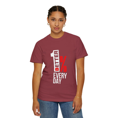 1% Better Every Day T-shirt | Motivation Fitness Progress Tee