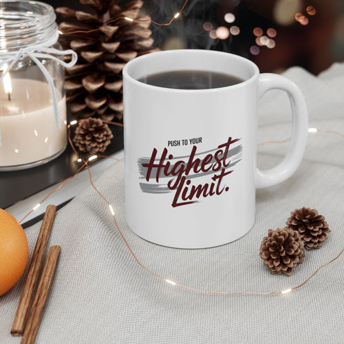 Hustle Hard Script Mug | Ceramic Coffee Cup