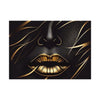 Elegant Gold Lip Art Rolled Poster - Chic Home Decor for Art Lovers