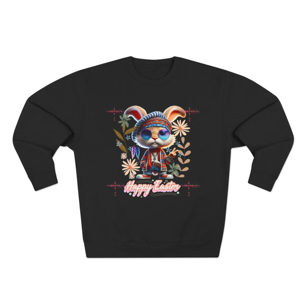 Cute Easter Bunny Unisex Crewneck Sweatshirt - Cozy Spring Apparel