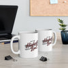 Hustle Hard Script Mug | Ceramic Coffee Cup