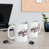 Hustle Hard Script Mug | Ceramic Coffee Cup