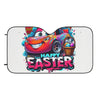 Colorful Easter Car Sun Shades with ‘Happy Easter’ Design