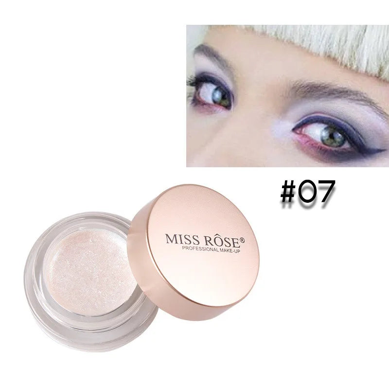 Miss Rose 10 Color Mermaid Eye Shadow Pigment Glitter Portable Powder Eye Shadow Makeup Eyeshadow Palette TSLM2