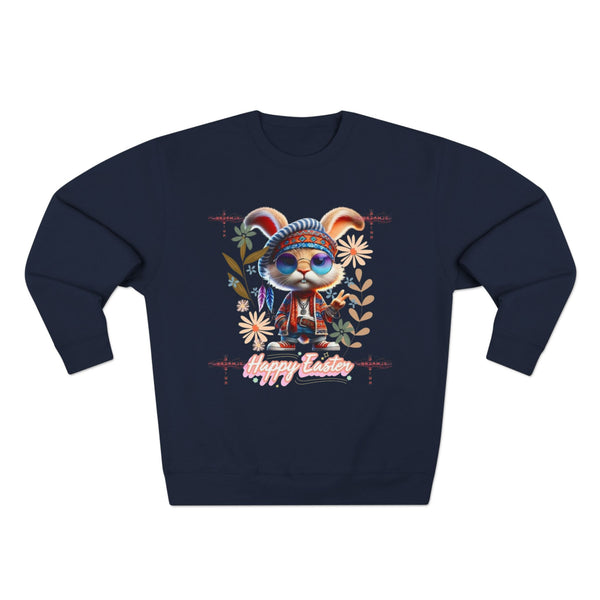Cute Easter Bunny Unisex Crewneck Sweatshirt - Cozy Spring Apparel