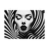 Minimalist Striped Beauty Rolled Poster | Modern Wall Art Decor