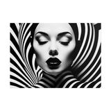 Minimalist Striped Beauty Rolled Poster | Modern Wall Art Decor