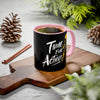 Time For Action Mug | Motivational Black Coffee Cup, 11oz or 15oz