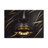 Elegant Gold Lip Art Rolled Poster - Chic Home Decor for Art Lovers