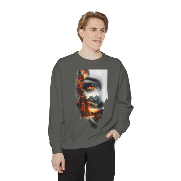 Mystical Nature Unisex Sweatshirt | Garment-Dyed Cozy Apparel
