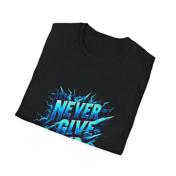 Motivational Unisex T-Shirt - 'Never Give Up' Inspirational Tee