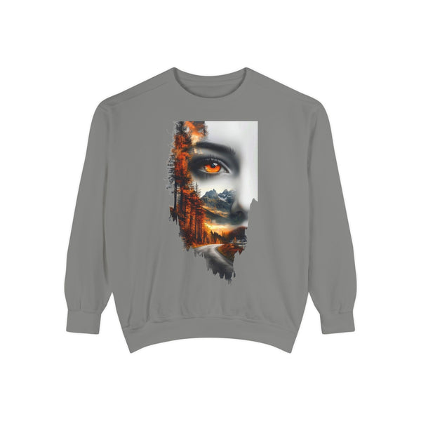 Mystical Nature Unisex Sweatshirt | Garment-Dyed Cozy Apparel