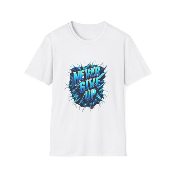Motivational Unisex T-Shirt - 'Never Give Up' Inspirational Tee