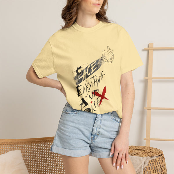 Face Everything and Rise T-shirt | Motivational Graphic Tee, Hand-Drawn Script
