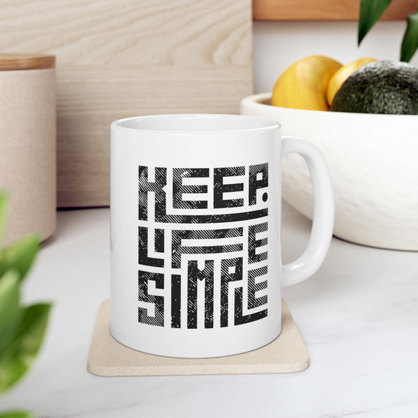 Kufi Square Arabic Calligraphy Mug | Ceramic Coffee Cup