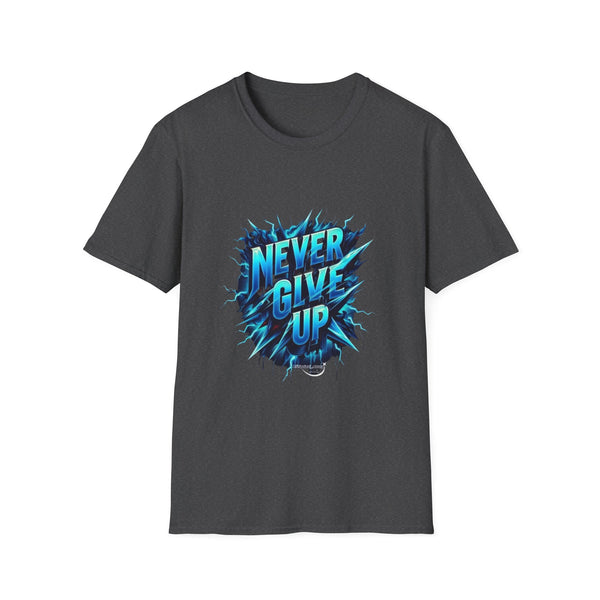 Motivational Unisex T-Shirt - 'Never Give Up' Inspirational Tee