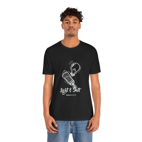 Light & Salt Illustration Tee | Matthew 5:13-16 Christian Shirt