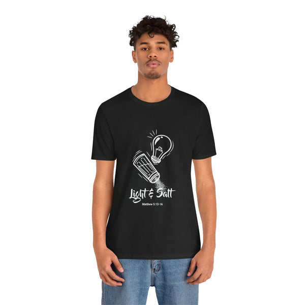Light & Salt Illustration Tee | Matthew 5:13-16 Christian Shirt