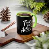 Time For Action Mug | Motivational Black Coffee Cup, 11oz or 15oz