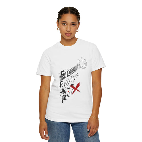 Face Everything and Rise T-shirt | Motivational Graphic Tee, Hand-Drawn Script