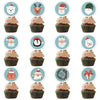 12 PCs A Set Christmas Party Decoration Cake Paper Cups Inserts