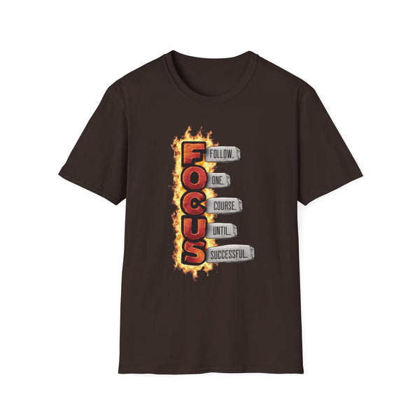 Motivational Focus T-Shirt | Unisex Softstyle Tee for Goal-Getters