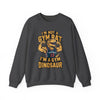 Funny Gym Dinosaur Crewneck – Gym Dinosaur, Not Gym Rat