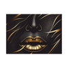 Elegant Gold Lip Art Rolled Poster - Chic Home Decor for Art Lovers