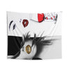Chic Indoor Wall Tapestry - Glamorous Lips & Wine