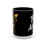 Time For Action Mug | Motivational Black Coffee Cup, 11oz or 15oz