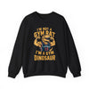 Funny Gym Dinosaur Crewneck – Gym Dinosaur, Not Gym Rat