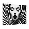 Minimalist Striped Beauty Rolled Poster | Modern Wall Art Decor
