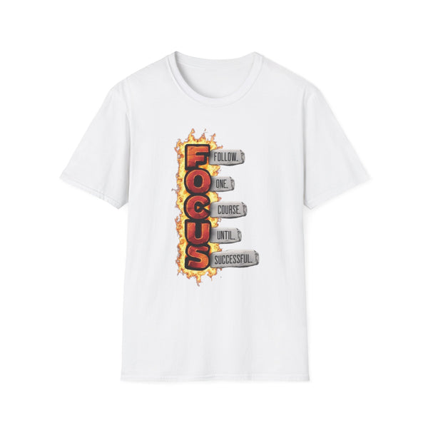 Motivational Focus T-Shirt | Unisex Softstyle Tee for Goal-Getters