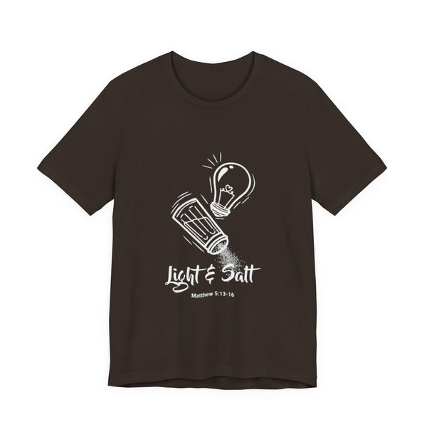 Light & Salt Illustration Tee | Matthew 5:13-16 Christian Shirt