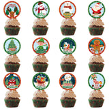 12 PCs A Set Christmas Party Decoration Cake Paper Cups Inserts