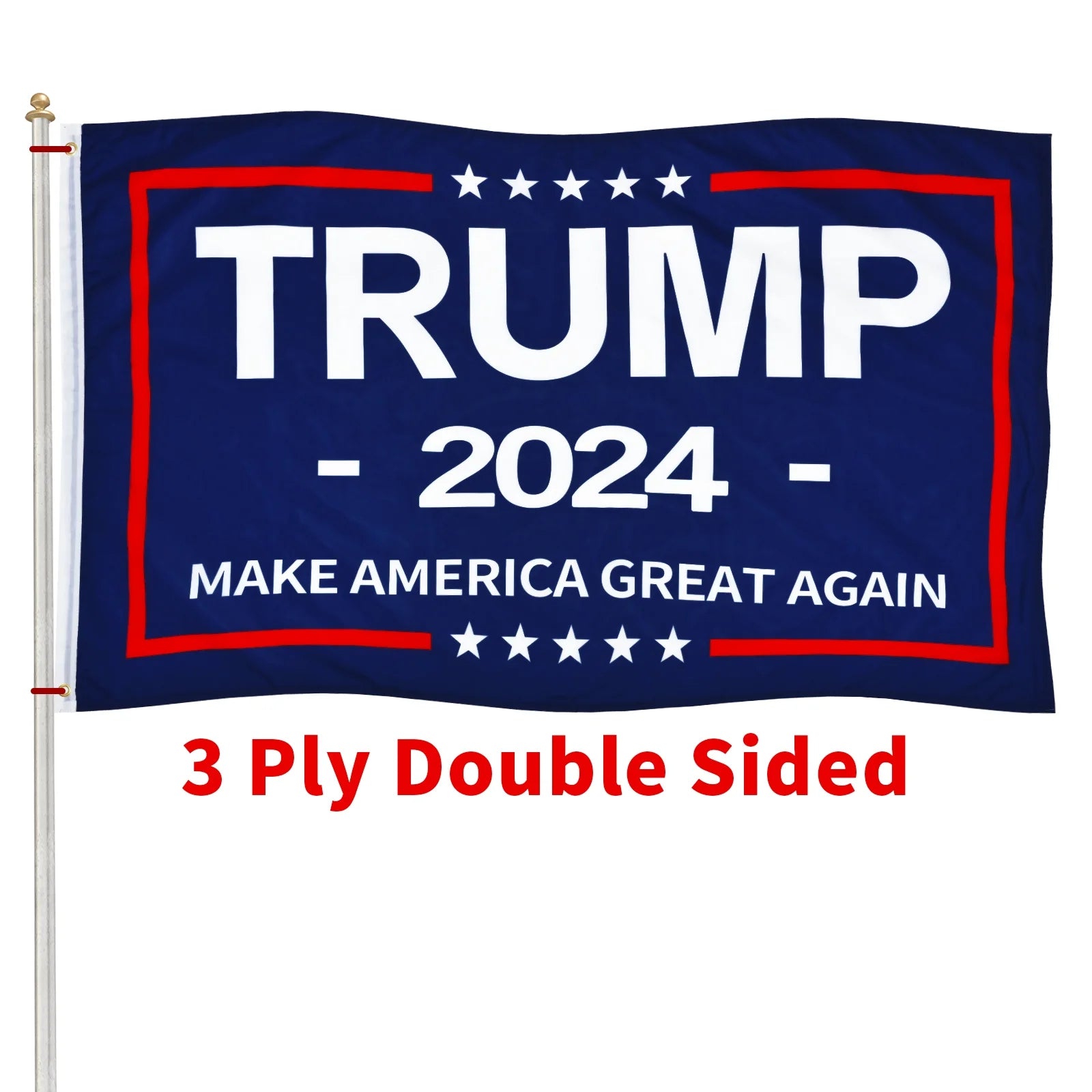 Trump 2024 Flag 3X5 Outdoor Double Sided 3 Ply Outdoor Trump Flags 2024 for outside Patio